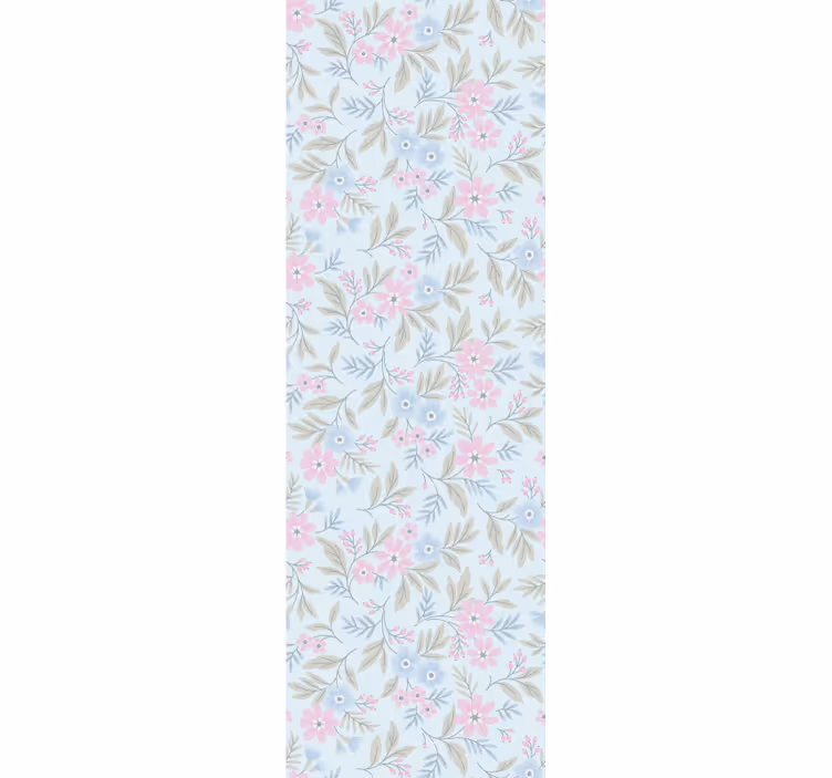 Subtle Botanical Motif roller blind flowers - TenStickers