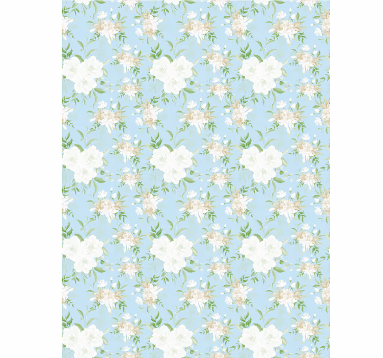 Wild grandmillenial style roller blind flowers - TenStickers
