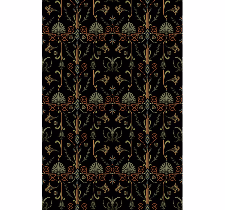 Graceful foliage motifs kitchen roller blind - TenStickers