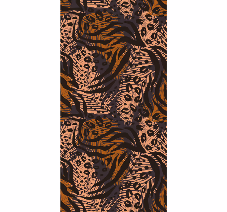 Patterned Jungle Theme animals roller blind - TenStickers