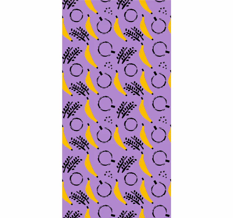 Banana Pattern Design roller blind fruits - TenStickers
