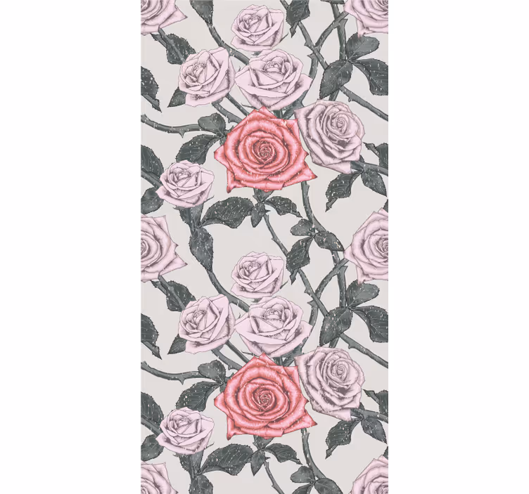 Elegant Rose Arrangement roller blind flowers - TenStickers