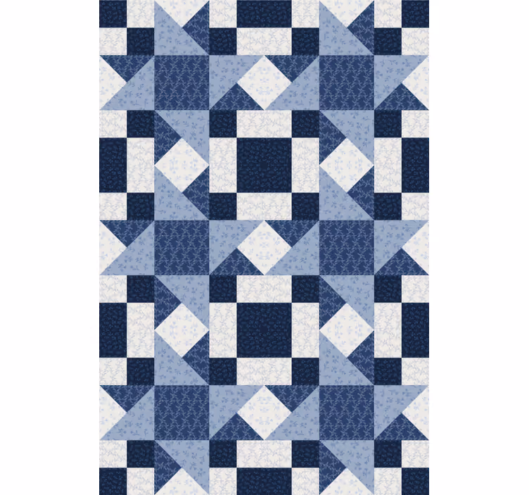 Patchwork Geometric Patterns textured roller blind - TenStickers