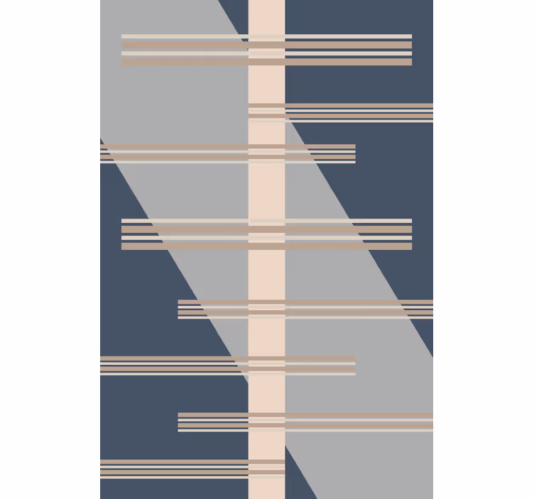 Grey abstract mid-century style Modern blind - TenStickers