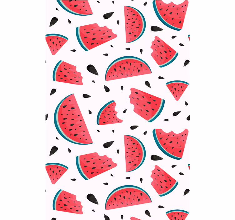 Watermelon Slice Pattern roller blind fruits - TenStickers