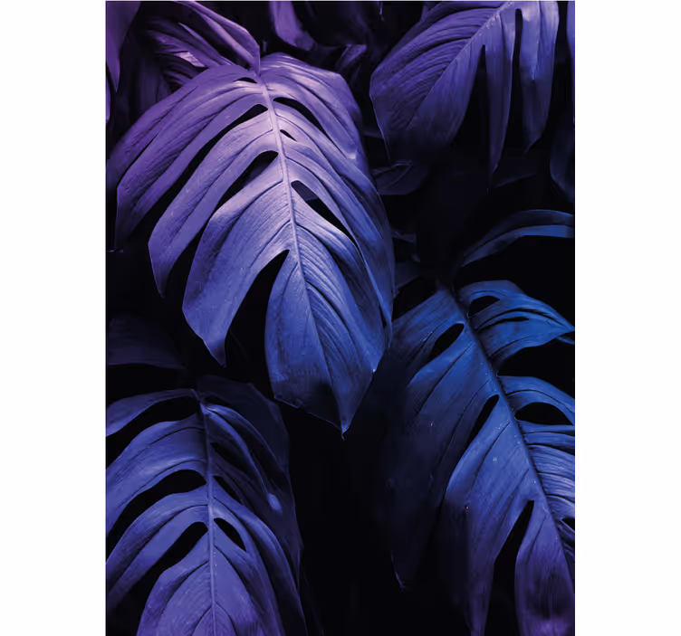 Monstera Deliciosa Foliage roller blind flowers - TenStickers