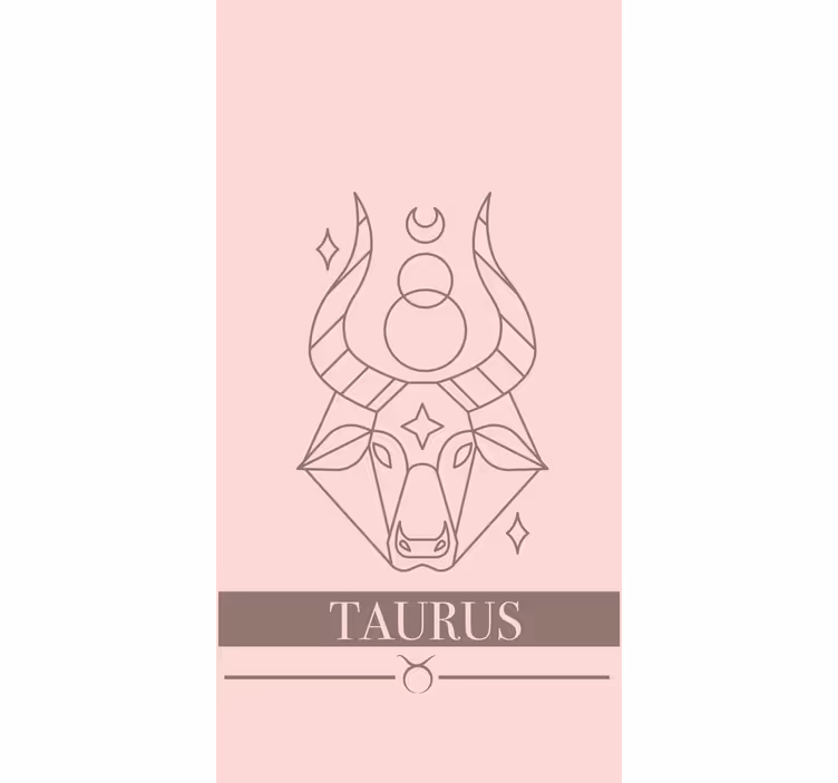 Taurus zodiac design custom roller blind - TenStickers