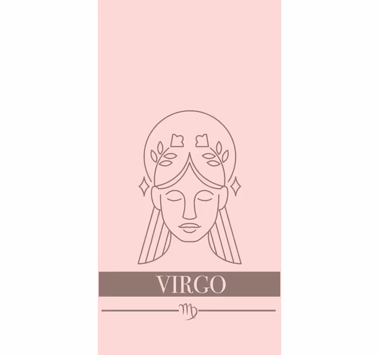 Virgo Character Design custom roller blind - TenStickers