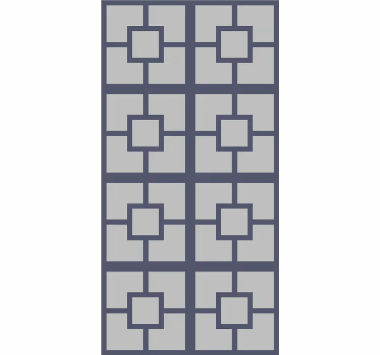 Geometric Square Theme modern roller blind - TenStickers