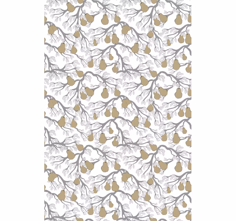Pears on Branches roller blind fruits - TenStickers