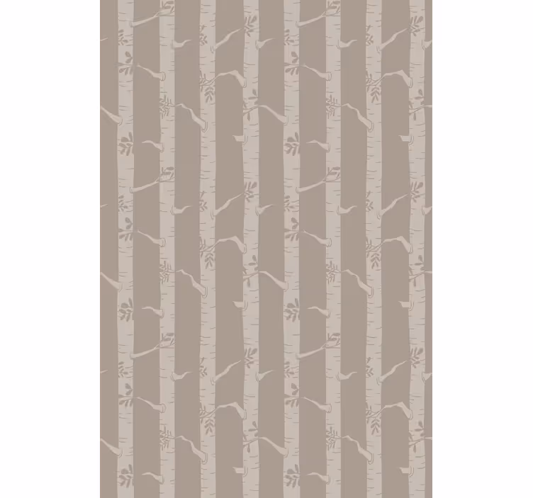 Birch brown pattern tree roller blind - TenStickers
