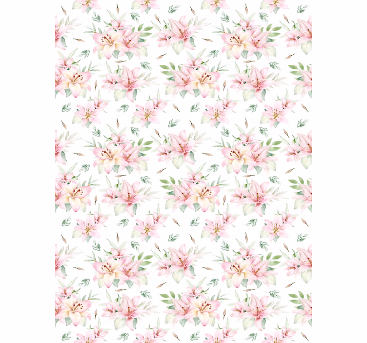 Lush Floral Patterns roller blind flowers - TenStickers