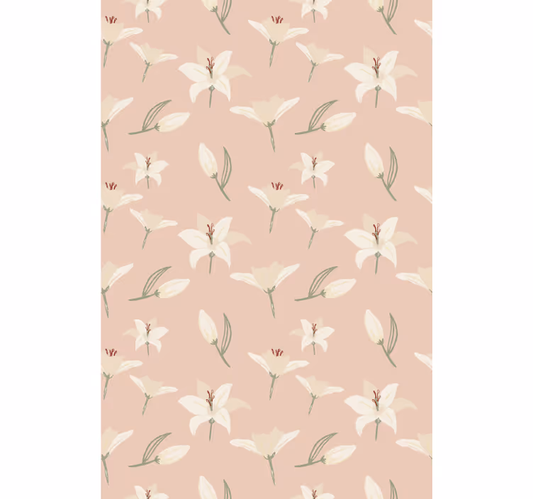 Delicate Floral Pattern roller blind flowers - TenStickers
