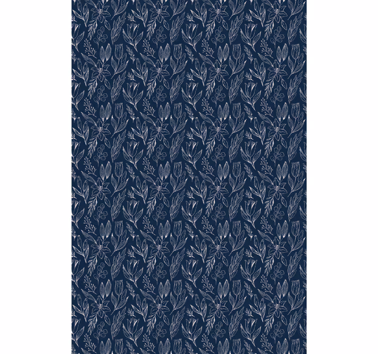 Floral Motif Elegance roller blind flowers - TenStickers