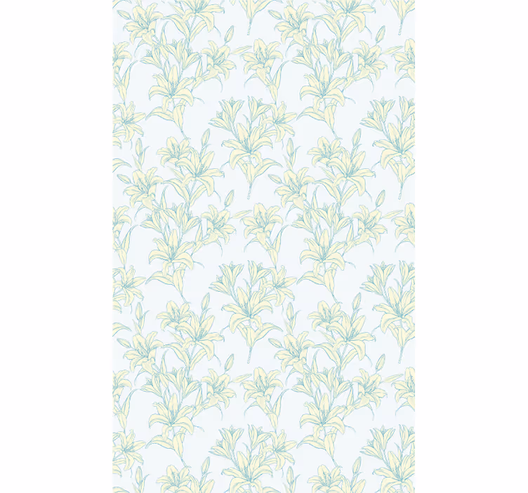 Lilies vintage floral pattern Flower blind - TenStickers