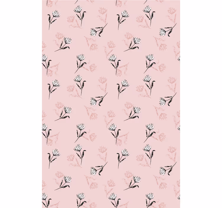 Gentle Blossom Motif roller blind flowers - TenStickers