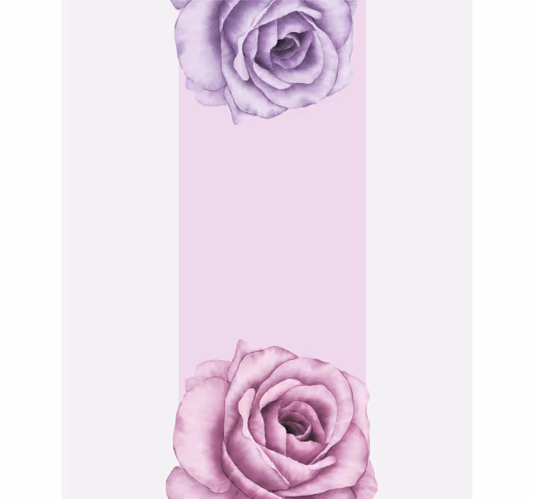 Purple Rose Accent roller blind flowers - TenStickers