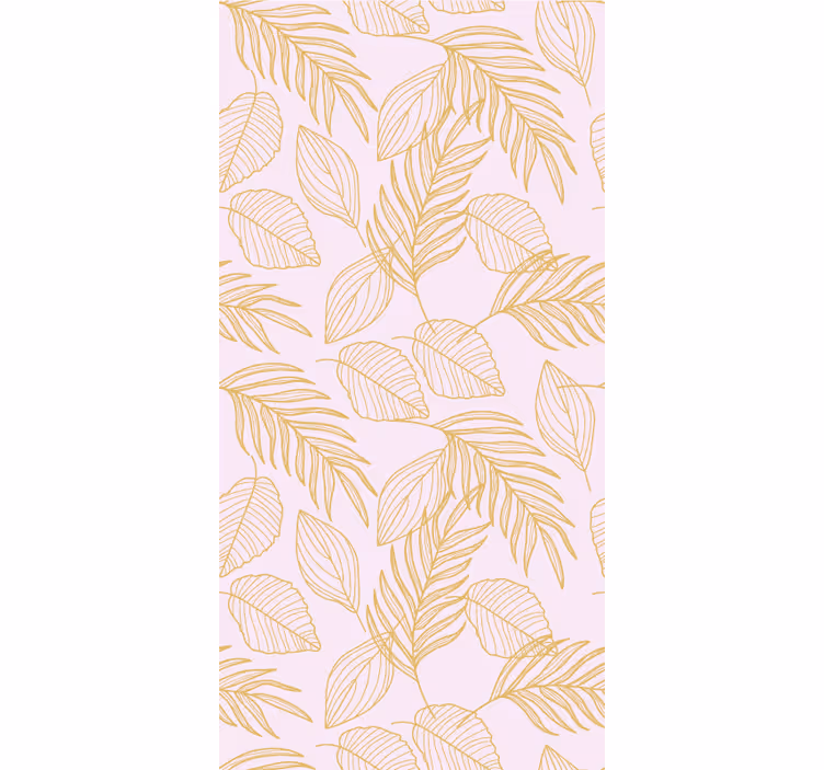 Elegant leaf pattern living room roller blind - TenStickers