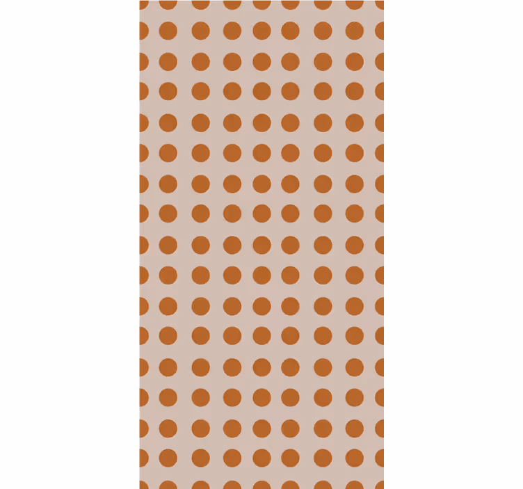 Brown polka dots modern roller blind - TenStickers
