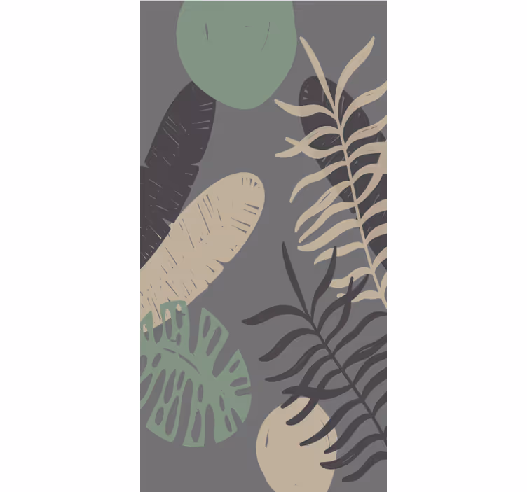 Tropical Greenery Pattern roller blind flowers - TenStickers