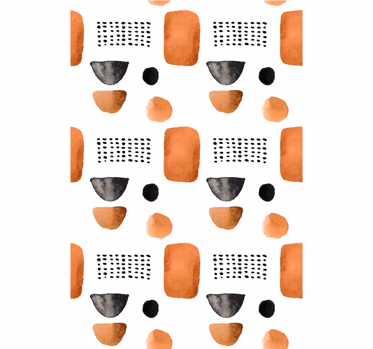 Minimalist geometric shapes office roller blind - TenStickers