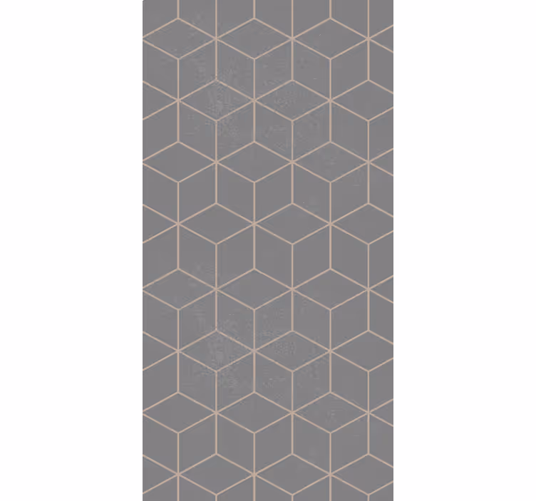 Geometric Grey Motif modern roller blind - TenStickers