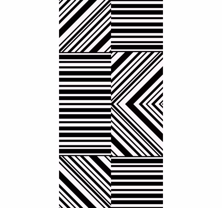 Linear Geometric Patterns textured roller blind - TenStickers