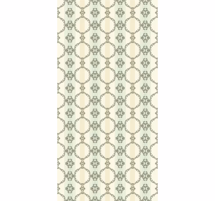Vintage french stripped floral Classic blind - TenStickers
