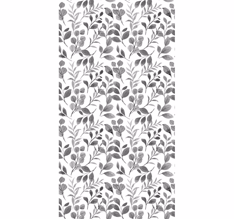 Leafy Botanical Pattern roller blind flowers - TenStickers