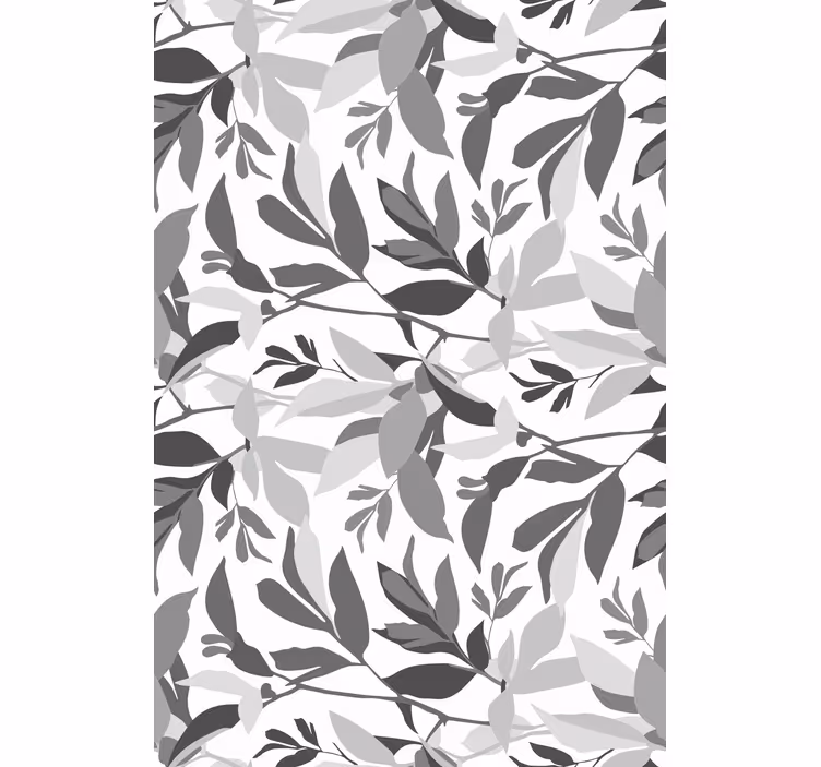Stylish Leaf Pattern roller blind flowers - TenStickers