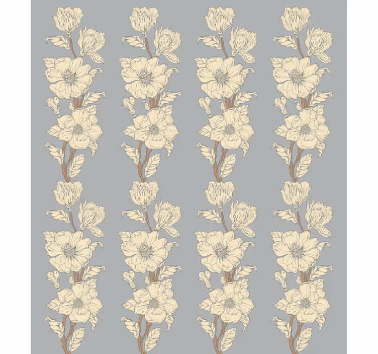 "New nostalgia style" magnolia flower blind - TenStickers