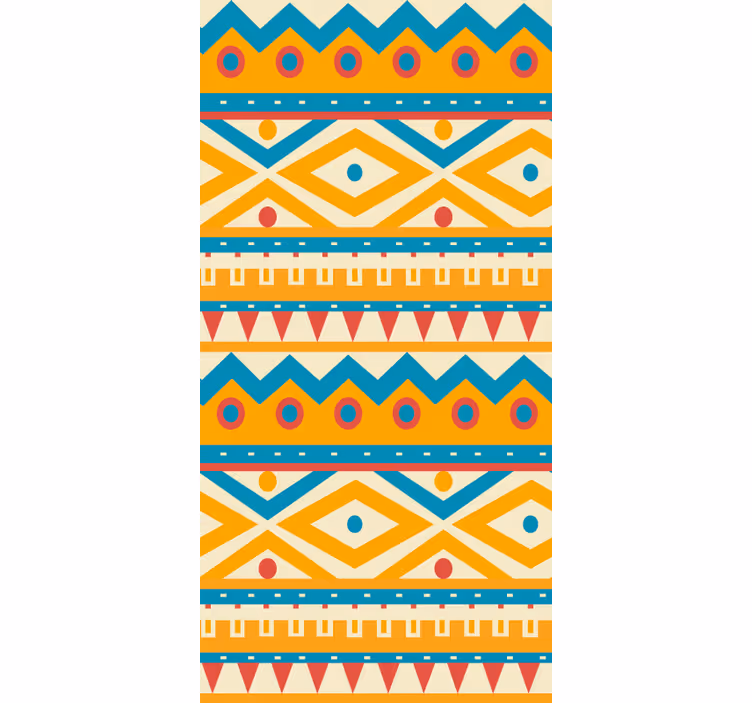 Vibrant Geometric Patterns textured roller blind - TenStickers