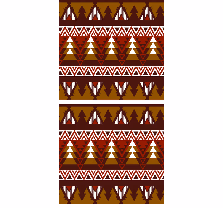 Geometric forest pattern skandinavian roller blind - TenStickers