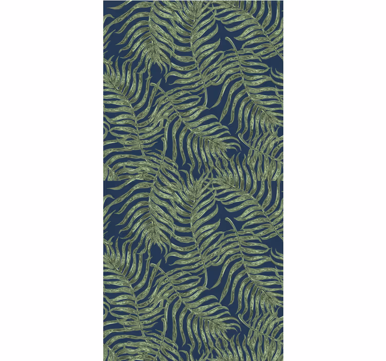 Lush Fern Pattern roller blind flowers - TenStickers