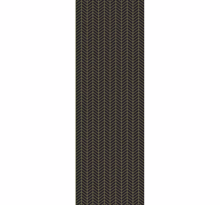 Geometric Leaf Motif textured roller blind - TenStickers