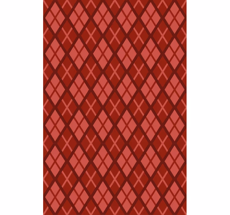 Diamond pattern motif Red roller blind - TenStickers