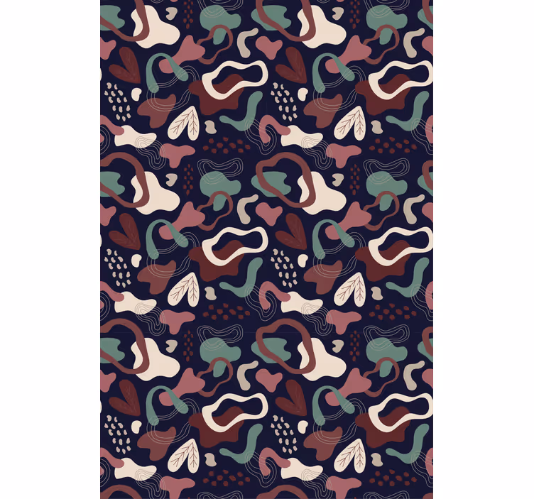 Abstract Leaf Motif textured roller blind - TenStickers