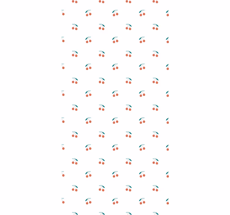 Cherry Pattern Design roller blind fruits - TenStickers