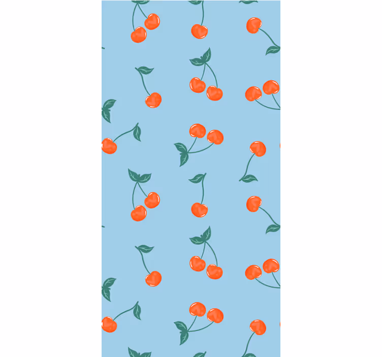 Cherry Sprigs Pattern roller blind fruits - TenStickers