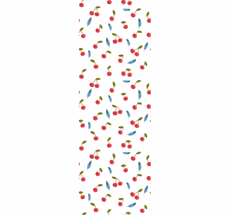 Cherries & feathers Fruit and vegetable blind - TenStickers