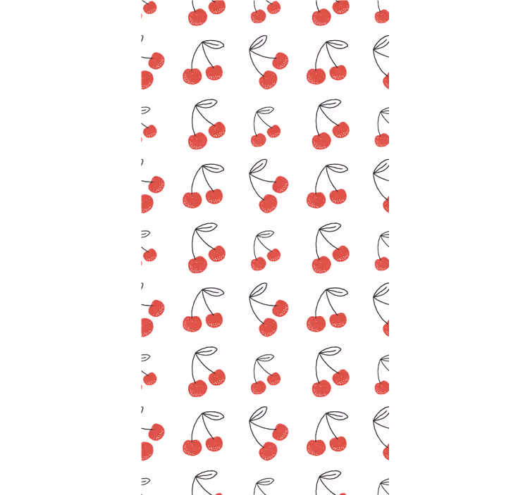 Cherry Fruit Pattern roller blind fruits - TenStickers