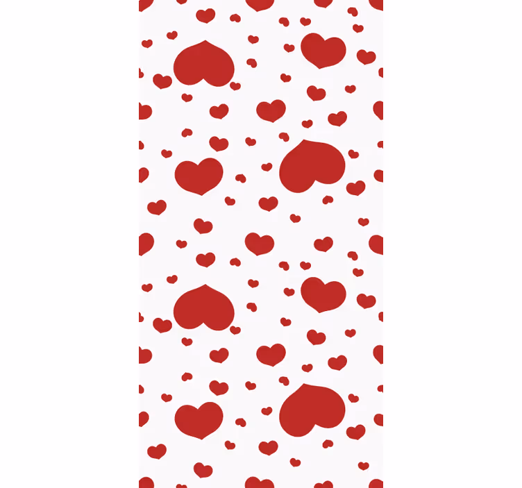 Heart Pattern Decor romantic roller blind - TenStickers