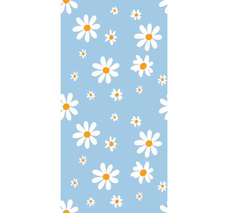 Delicate Daisy Patterns roller blind flowers - TenStickers