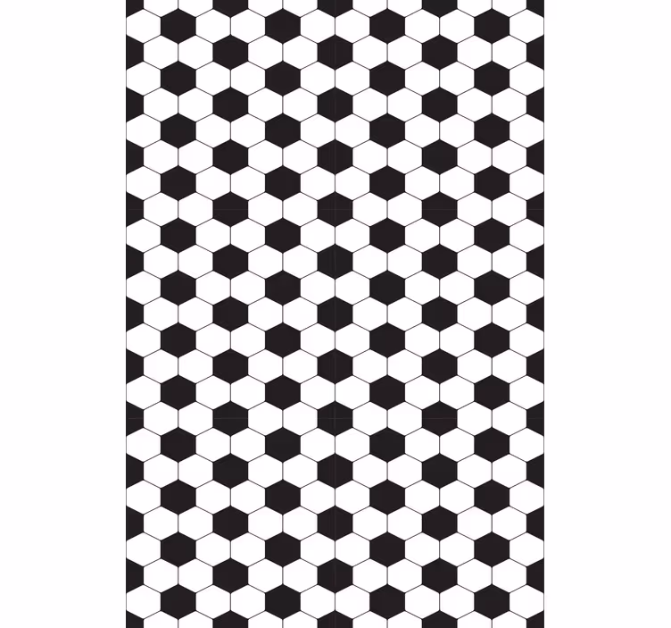 Hexagonal pattern football roller blind - TenStickers