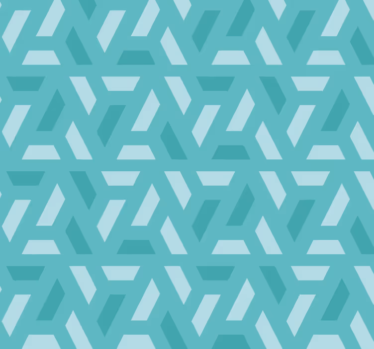 Triangles Pattern Turquoise Blind - TenStickers