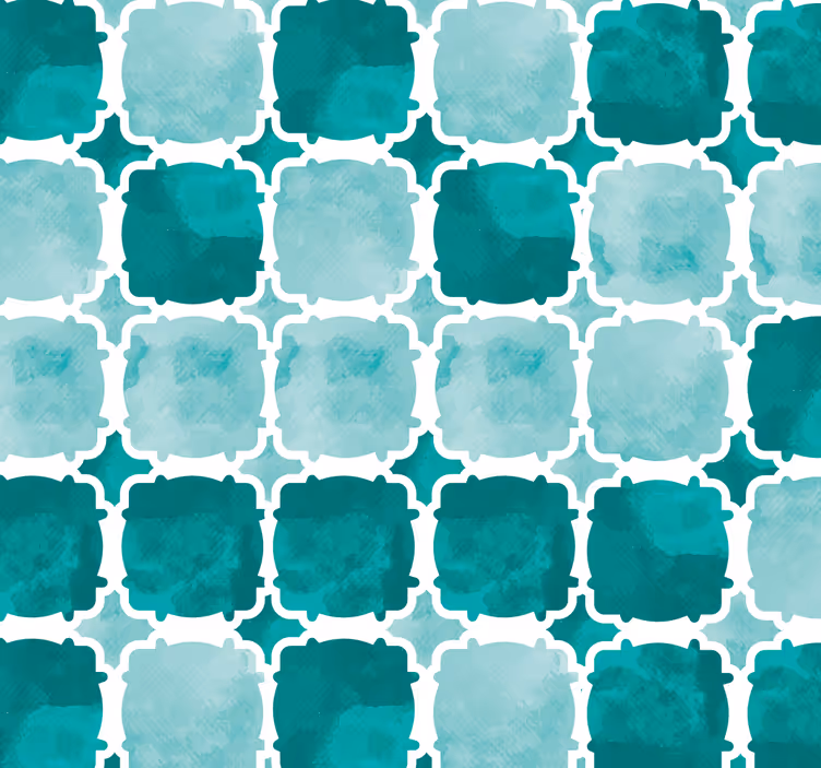 Watercolour Tiles Living Room Blind - TenStickers