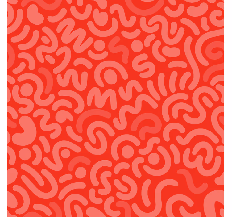 red abstract rounded lines Other blind - TenStickers
