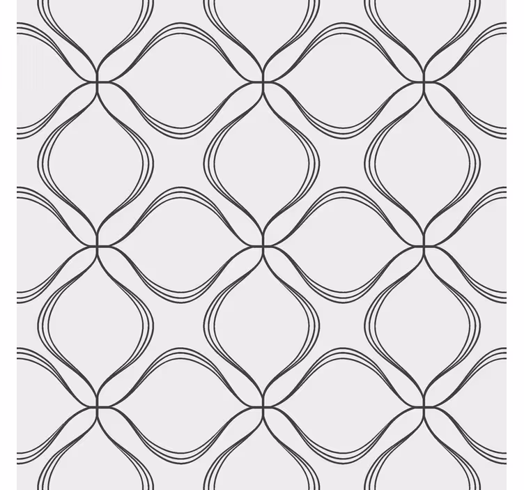 Abstract cross leaf pattern modern blind - TenStickers