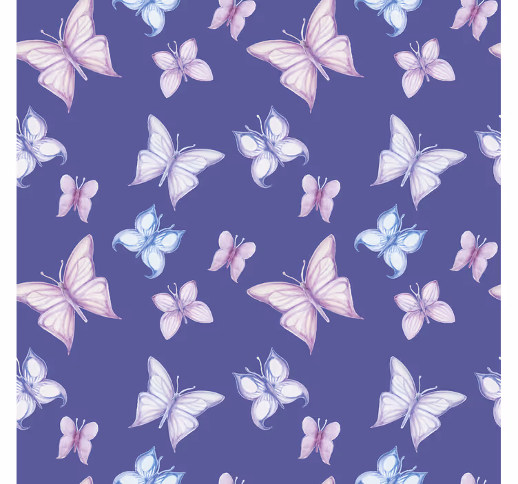 Purple background Butterflies blind - TenStickers