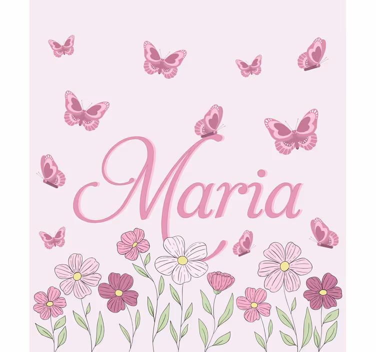 Flowers and butterflies custom printed roller window blind - TenStickers